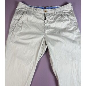 Robert Graham Classic Fit Pants Men's‎ 35x34 Off White Casual Dress Chinos
